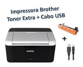 Impressora Brother Hl-1202 Laser + Toner Extra + Cabo Usb