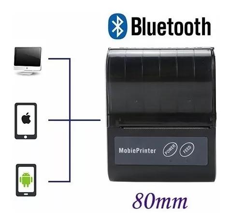 Mini Impressora Bluetooth Portatil 80mm Cupom Pedido Qr Code
