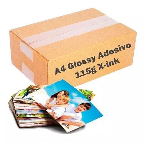 Papel Fotográfico Adesivo 115g A4 À Prova D´água 100