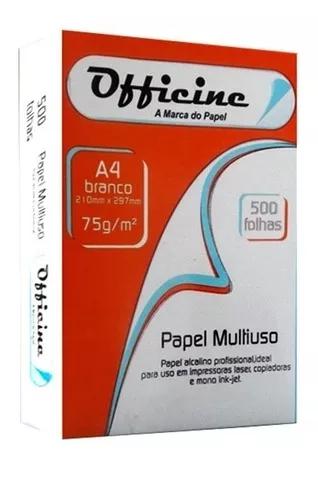 Papel Sulfite 75g A4 Atacado - Cx C/ 4 Pacotes Officine