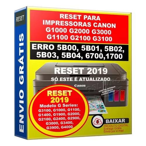 Reset Para Canon G3100 Erro 5b00 5bo2 Atualizado (2019)