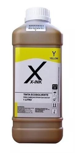 Tinta Eco Solvente Amarela Cabeça Epson Dx4 Dx5 Dx7 Yellow
