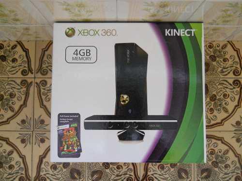 Xbox 360 live com kinect novo na caixa