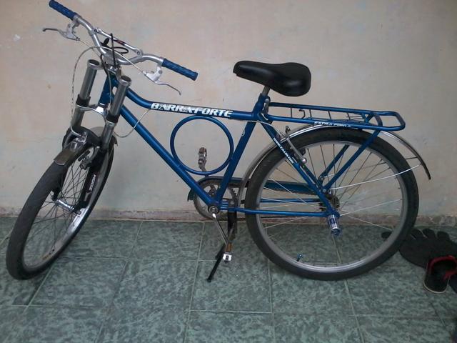 bicicleta barra forte caloi azul