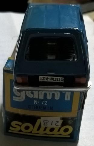 miniatura do carro Citroen-LM de cor azul carroceria de aço
