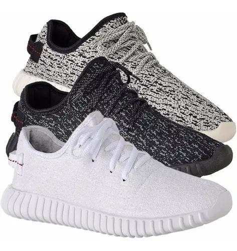 3 Pares Tenis Masculino Sapatenis Yzy Yeezy Barato