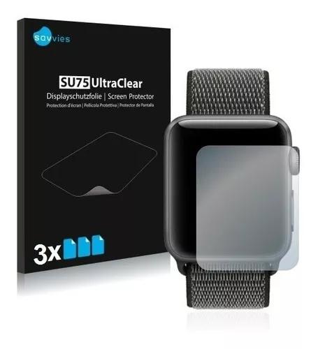 3x Películas Savvies® Para Apple Watch Series 3 (42mm)