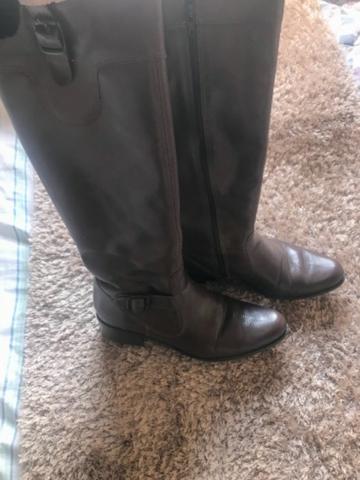 Bota couro montaria