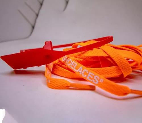 Cadarço E Lacre Off White Luxo Amercano Estiloso Tênis
