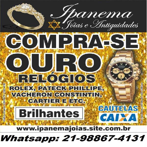 Compro Ouro, Diamantes, Relógios, Cautelas da Caixa