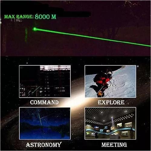 Mega Laser C/ Foco Ajustável E Chave De Segurança Verde.