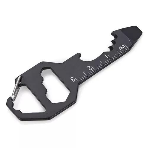 Multi-functional Edc Tool Key Chain With Ruler, Bottle Opene