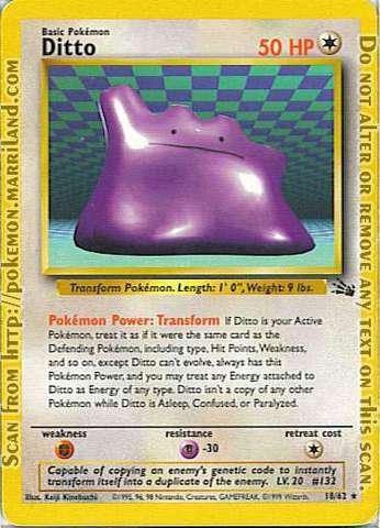 Pokemon Trading Card Game Ditto