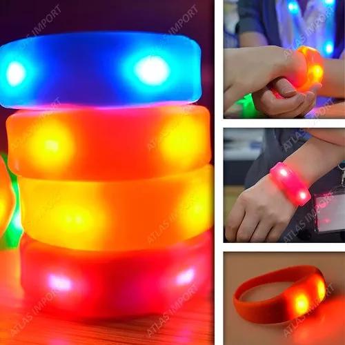 Pulseira De Led Bracelete Silicone Correr Caminhada Ciclismo