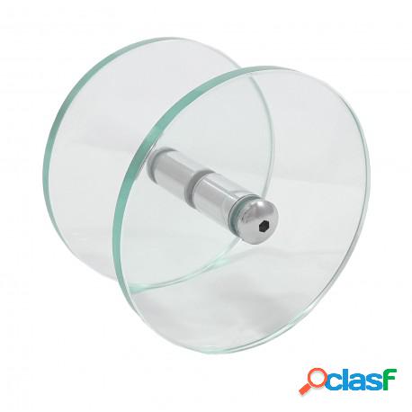 Puxador Circular/Redondo de Vidro Transparente para Porta de