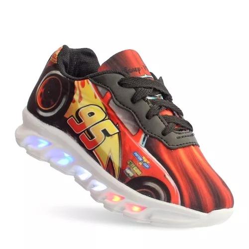 Tenis Led Luz Luzinha Carros Infantil Masculino Barato