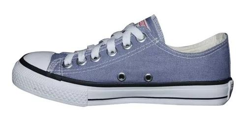 Tênis Converse All Star Chuck Taylor Cano Baixo Azul Jeans