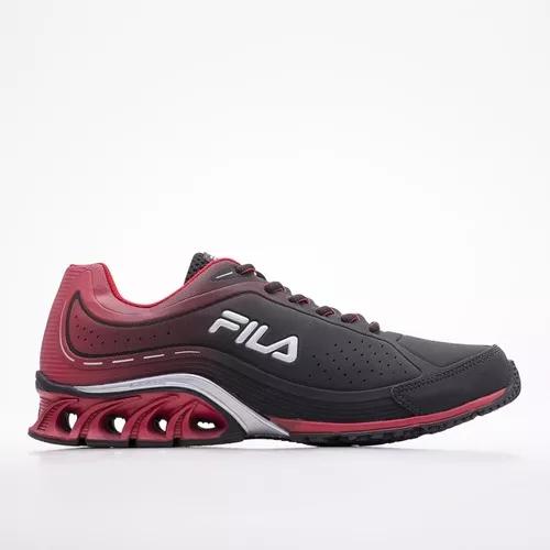 Tênis Fila Cage Python Preto Vermelho Masculino