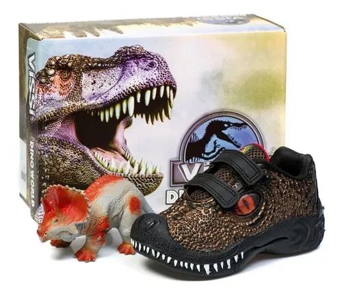 Tênis Infantil Masculino Dinossauro Promoção + Brinde