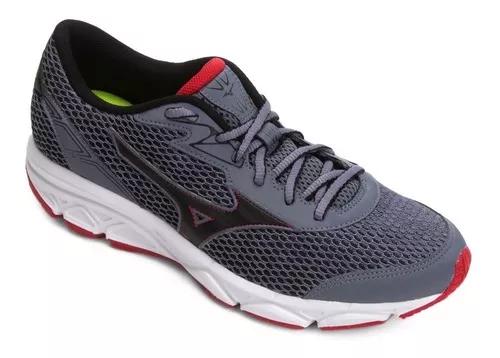 Tênis Mizuno Jet 3 N - Masculino - Grafite/vermelho