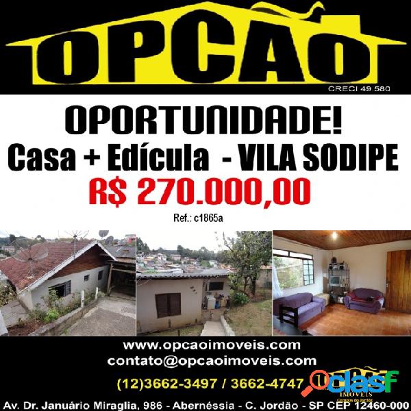 Vila Sodipe - 2 dorm. com edícula - Campos do Jordão