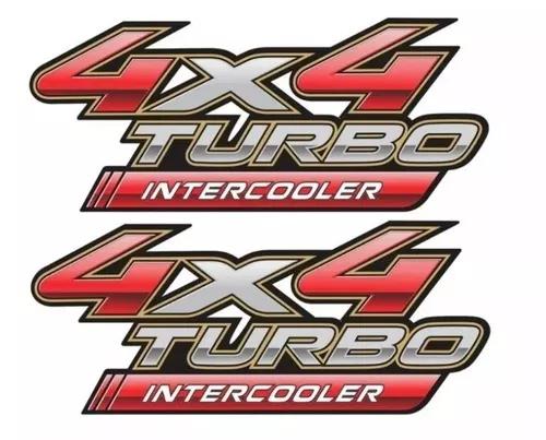 Adesivo Toyota Hilux 4x4 Turbo Intercooler Par 2010 4x4009
