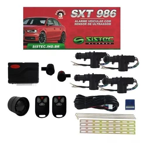 Alarme Automotivo Sistec Sxt 986 + Trava Elétrica 4 Portas