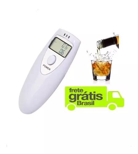 Bafometro Digital Profissional Medidor Alcool Branco C1786