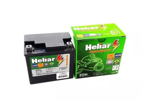 Bateria Heliar 5ah Htz6l Crosser Fazer 150 Xre Biz Bros Fan