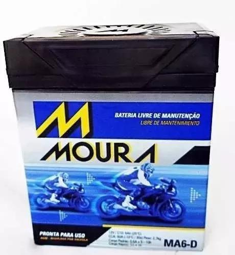 Bateria Moura Ma6-d Tornado Fazer 250 Nxr150 Cbx250 Cb300 Nt