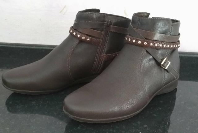 Bota Couro Sem Salto Bottero