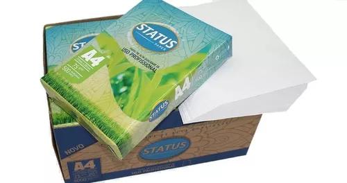 Caixa De Papel A4 Sulfite Com 5 Resmas 2500 Folhas Status