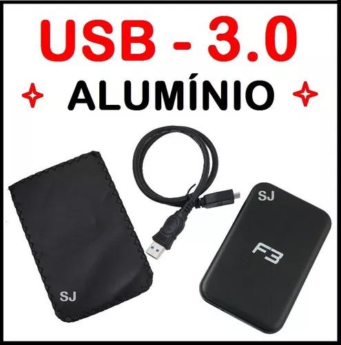 Case Sata Hd Notebook 2.5 Bolso Usb 3.0 Externa Alumínio