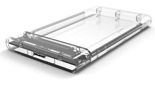 Case Usb 3.0 Para Hd Sata 2.5 Externo Transparente Infokit