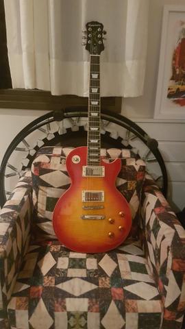 Guitarra les paul Epiphone Standard Plus pro top (com push