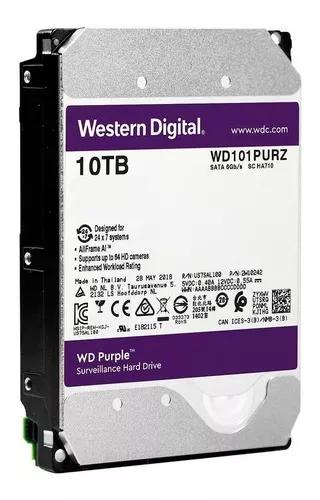 Hd 10tb Sata Western Digital Purple Surveillance Wd101purz