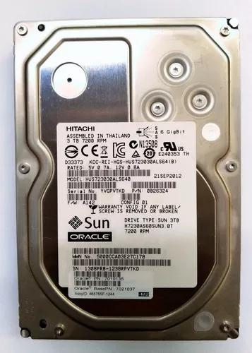 Hd 3 Terabyte / Sas 6.0 Gb/s - 7010135 Hitachi / Sun Oracle