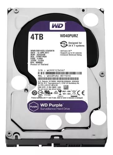 Hd 4tb Purple Western Digital Dvr Wd40purz Intelbras