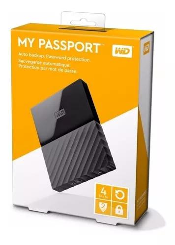 Hd Externo Western Digital 4tb My Passport Preto