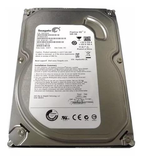 Hd Pc Cpu Dvr Seagate Pipeline 500gb Sata 2 5900rpm