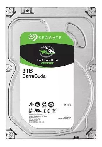 Hd Seagate Sata 3tb Barracuda 7200rpm 3.5'' P/ Pc