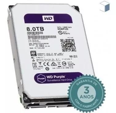 Hd Wd Purple 8tb 5400rpm 128mb Dvr Intelbras Wd80purz