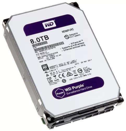 Hd Wd Purple 8tb 5400rpm 128mb Dvr Intelbras Wd80purz Ctba