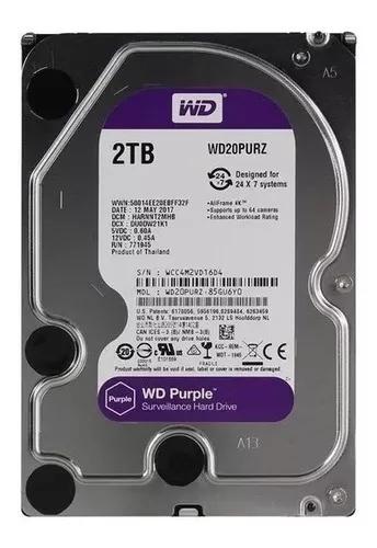 Hd Wd Sata 3,5´ Purple 2tb 64mb Wd20purz Intelbras