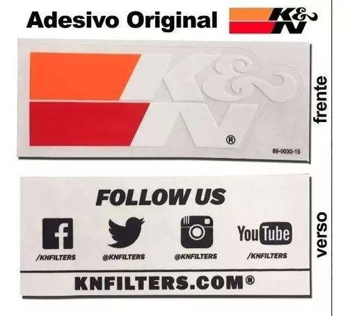 Kit 5 Adesivos Originais K&n /kn Importados C/5 Unid+brinde