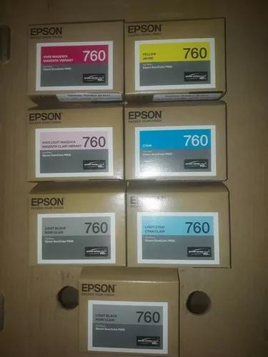 Kit Epson T760 Ultrachrome Hd Inkcartridge For P600 Printer