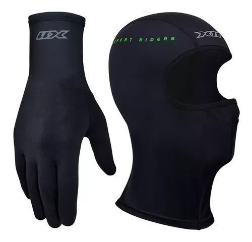Kit Touca Ninja X11 Termica + Luva Thermic Segunda Pele Frio