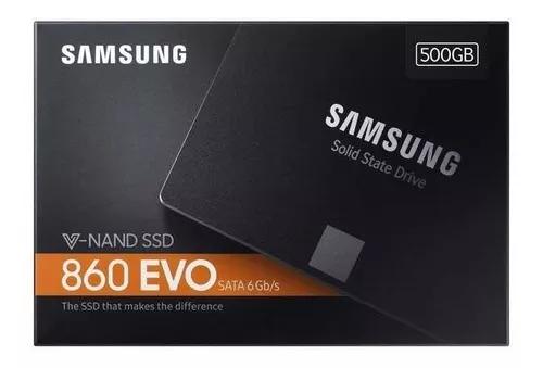 Ssd Samsung 860 Evo 500gb Sat3 6gbs 2,5 550mb/s 12x Gar 5ano