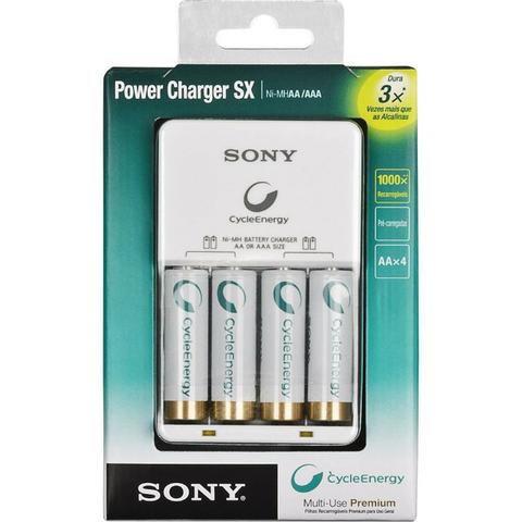 Carregador Original Sony Power Charger 4 Pilhas Aa mah