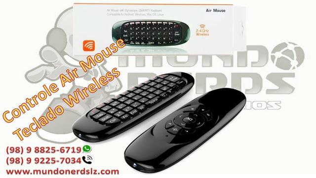 Controle Air Mouse Teclado Wireless Pc Smart Tv Box 4.4 em